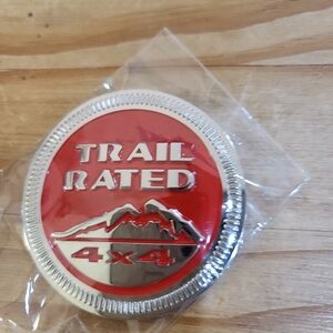 NWOT Jeep trail rated badge